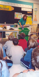 Cathy Nesbitt teaches children a biology lesson and more.
